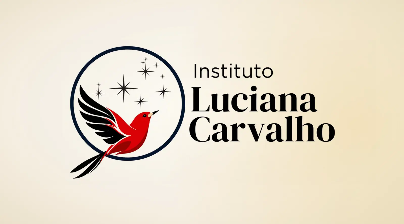 Logotipo do Instituto Luciana Carvalho sobre fundo claro.